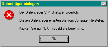 Datentr&auml;ger einlegen