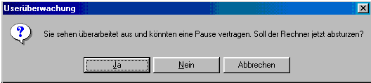 User&uuml;berwachung